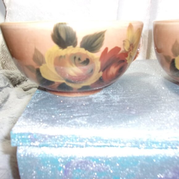 H-265 SET OF 2 VINTAGE MCCOY POTTERY SOUP BOWLS #137 - Picture 2 of 13